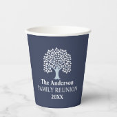 Family Tree Family Reunion Aangepaste naam/datum Papieren Bekers (Voorkant)
