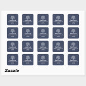 Family Tree Family Reunion Aangepaste naam/datum Vierkante Sticker (Vel)