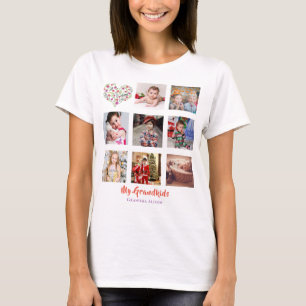 Family Tree Photo Collage Grandma Grandmoeder Gift T-shirt