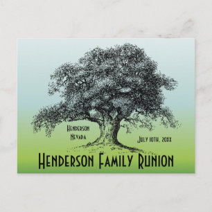 Family Tree reünie bijeenkomst Aankondigingskaart