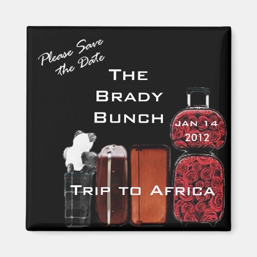 Family Trip Magnet Magneet (Voorkant)