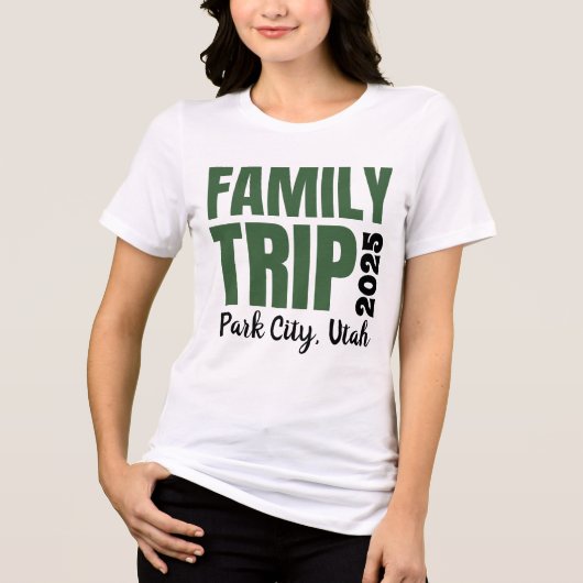Family Trip Tri-Blend Shirt (Voorkant)