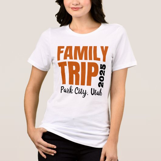 Family Trip Tri-Blend Shirt (Voorkant)
