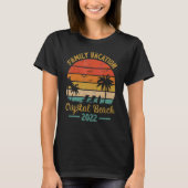 Family Vacation 2022 Palm Tree Texas Cryst T-shirt (Voorkant)