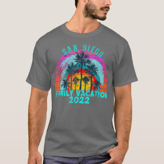 Family Vacation 2022 Retro San Diego Calif T-shirt