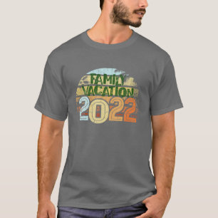 Family Vacation 2022 Summer Island Beach Familia V T-shirt
