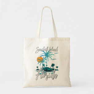 Family Vacation Retro Sunset Florida Sanibel Islan Tote Bag