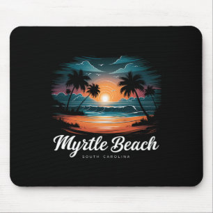 Family Vacation Retro Sunset South Carolina Myrtle Muismat