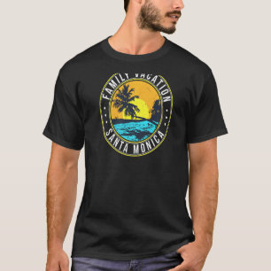 Family Vacation Santa Monica Beach California T-shirt