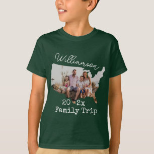 Family Vacation USA RoadTrip Photo Matching Family T-shirt