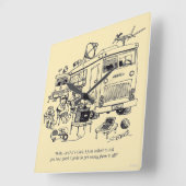 Family Vacation Vierkante Klok (Hoek)