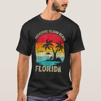 Family Vacation Vintage Retro Florida Treasure Isl T-shirt