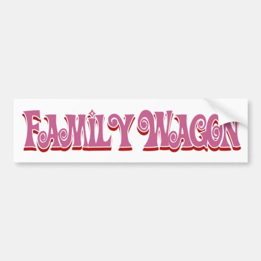 Family Wagon Bumpersticker (Voorkant)
