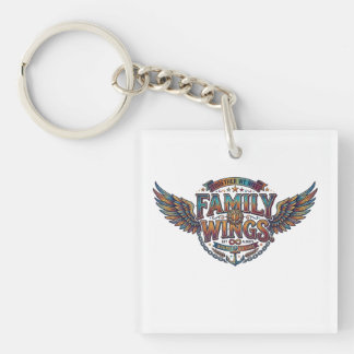 Family Wings | Liefde, Kracht & Samen T-Shirt Sleutelhanger