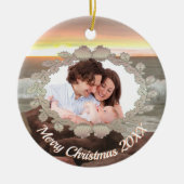 Family Wreath & Ocean 0893 Keramisch Ornament (Voorkant)