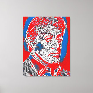 Famous Abstract People Project 3 Canvas Afdruk