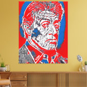 Famous Abstract People Project 3 Canvas Afdruk (Insitu (Woonkamer))