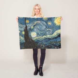 Famous art, Starry Night, Van Gogh Fleece Deken