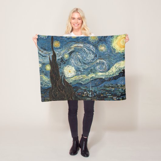 Famous art, Starry Night, Van Gogh Fleece Deken (In situ)