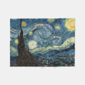 Famous art, Starry Night, Van Gogh Fleece Deken (Voorkant (Horizontaal))