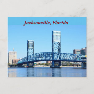 Famous Blue Bridge Jacksonville, Florida Briefkaart
