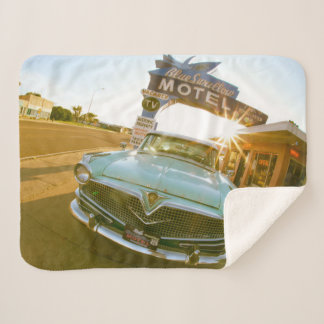 Famous Blue Swallow Motel aan Route 66 Sherpa Deken