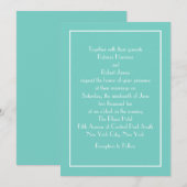 Famous Blue Wedding Uitnodiging (Voorkant / Achterkant)