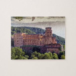 Famous castle ruins, Heidelberg, Duitsland Legpuzzel
