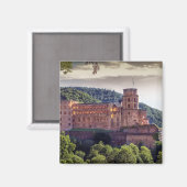 Famous castle ruins, Heidelberg, Duitsland Magneet (Voorkant / Achterkant)