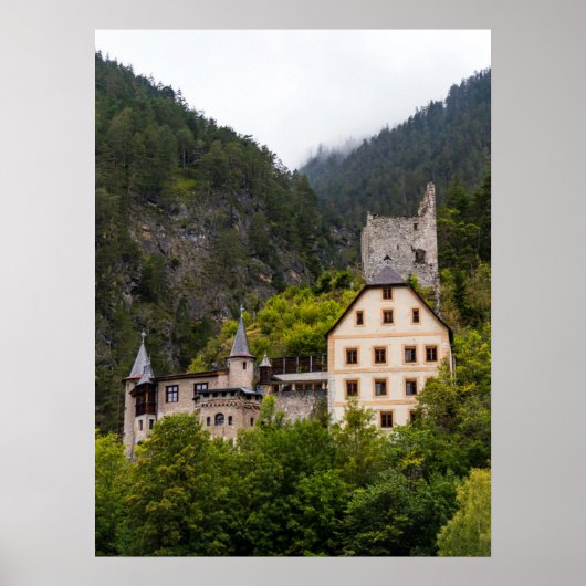 Famous Castles in Europe Countryside Afbeelding -  Poster (Voorkant)