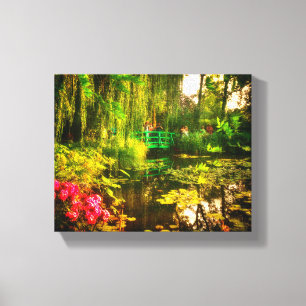 Famous Claude Monet Giverny Pond Lilies Canvas Afdruk