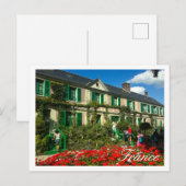 Famous Claude Monet Giverny Residence Frankrijk Briefkaart (Voorkant / Achterkant)