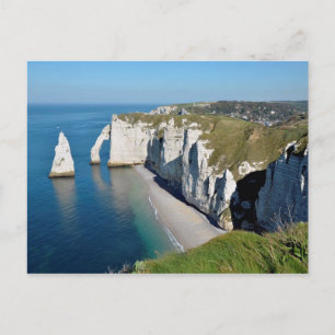 Famous cliffs of Etretat in France Briefkaart