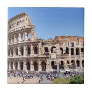 Famous Colosseum in Rome, Italië Tegeltje