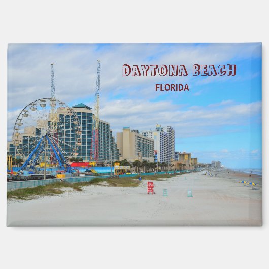Famous Daytona Beach Florida Magneet (Voorkant)