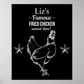 "Famous Fried Chicken"-Poster Poster