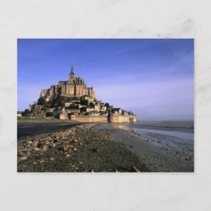 Famous Le Mont St. Michel Island Fortress in Briefkaart