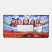 Famous Native Americans Indian Chiefs Painting (Clavier et souris)
