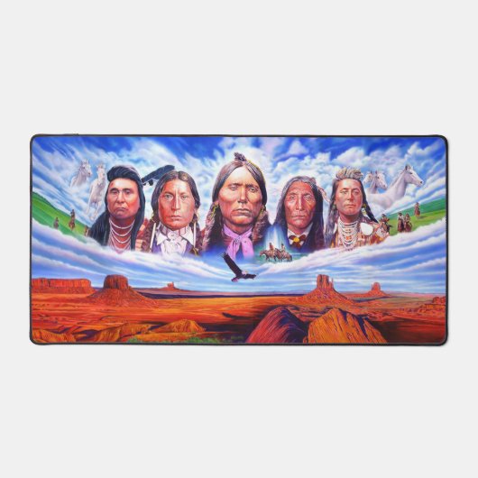Famous Native Americans Indian Chiefs Painting (Recto)
