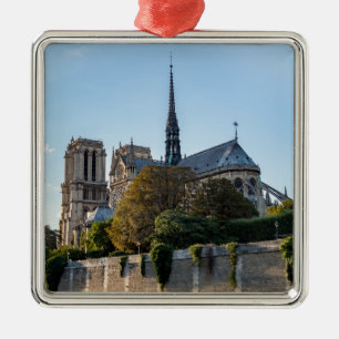 Famous Notre Dame de Paris Cathedral - Frankrijk Metalen Ornament