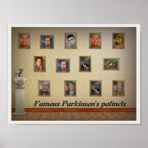 Famous Parkinson patiënten Poster