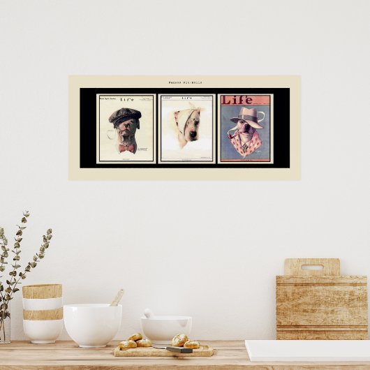 Famous Pit Bulls Poster (Keuken)