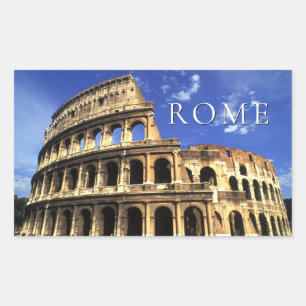 Famous Ruinen van het Colosseum Rome Italië Rechthoekige Sticker