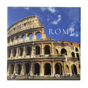Famous Ruïnes van het Colosseum Rome Italië Tegeltje