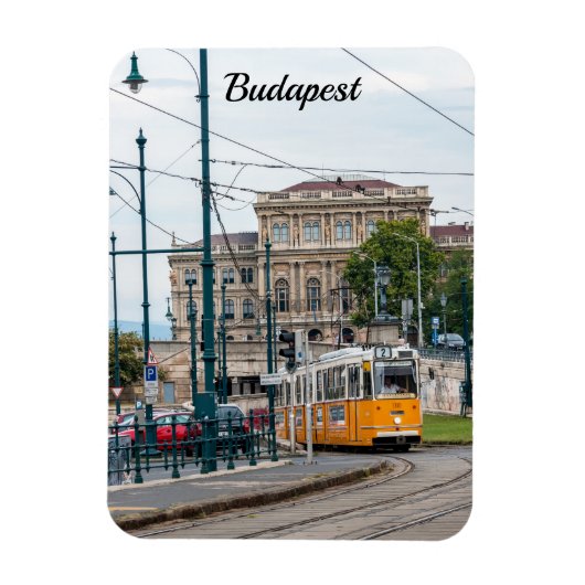 Famous Tramway 2 in Boedapest, Hongarije Magneet (Verticaal)