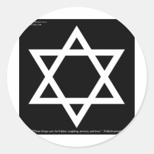 Famous Yiddish Wijsheid Quote Cadeaus T-shirts Mok Ronde Sticker
