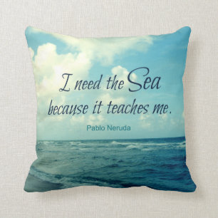 FAMOUS ZEE QUOTE PABLO NERUDA PILLOW KUSSEN