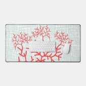 Fan Coral Designer Mat de bureau (Clavier et souris)