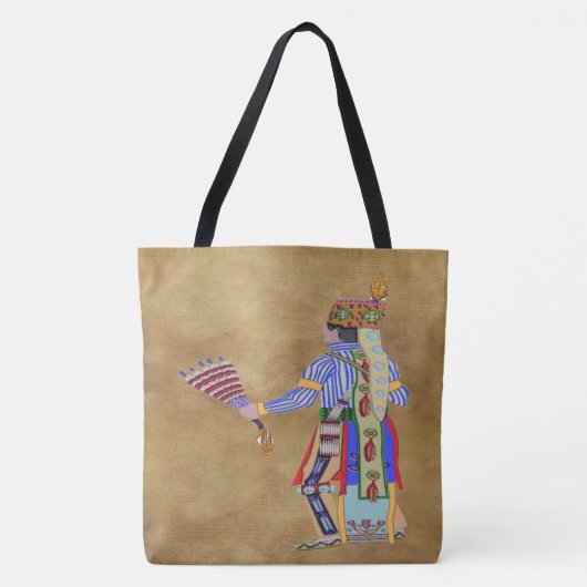 Fan Dancer Native American Tote Bag (Voorkant)