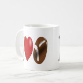 Fan de football demi-texte Café Mug (Devant gauche)